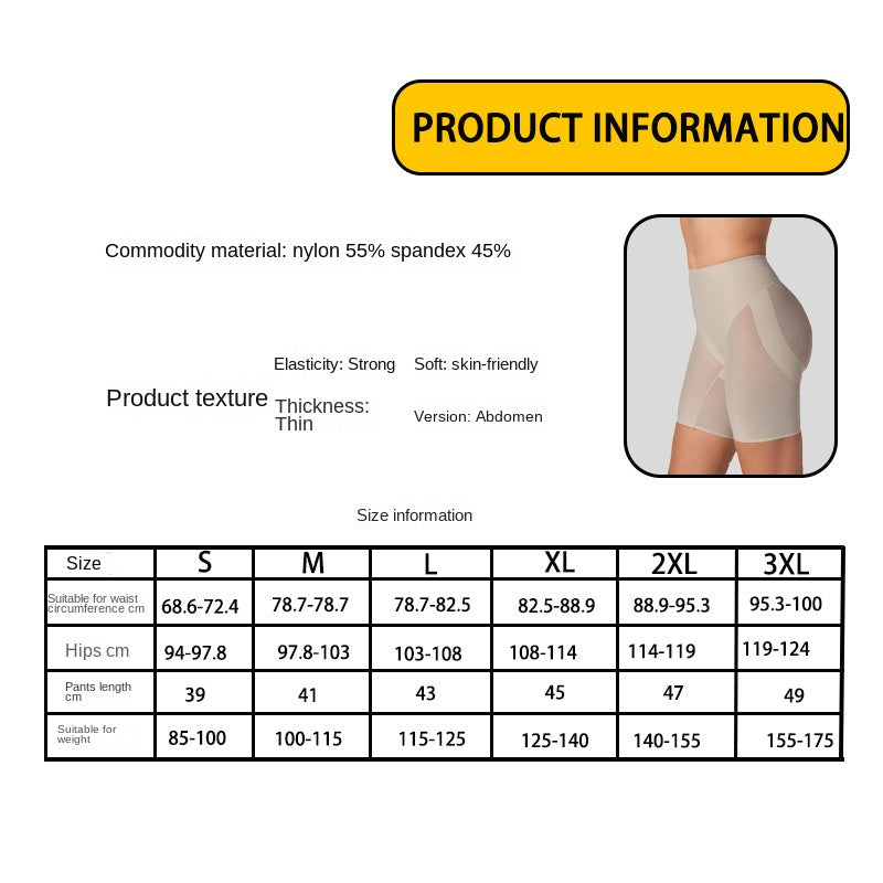 Shaping Underwear Micro-Compression Mesh Smooth Butt-Lifting Shorts for Fitness and Workout Shaping Pants