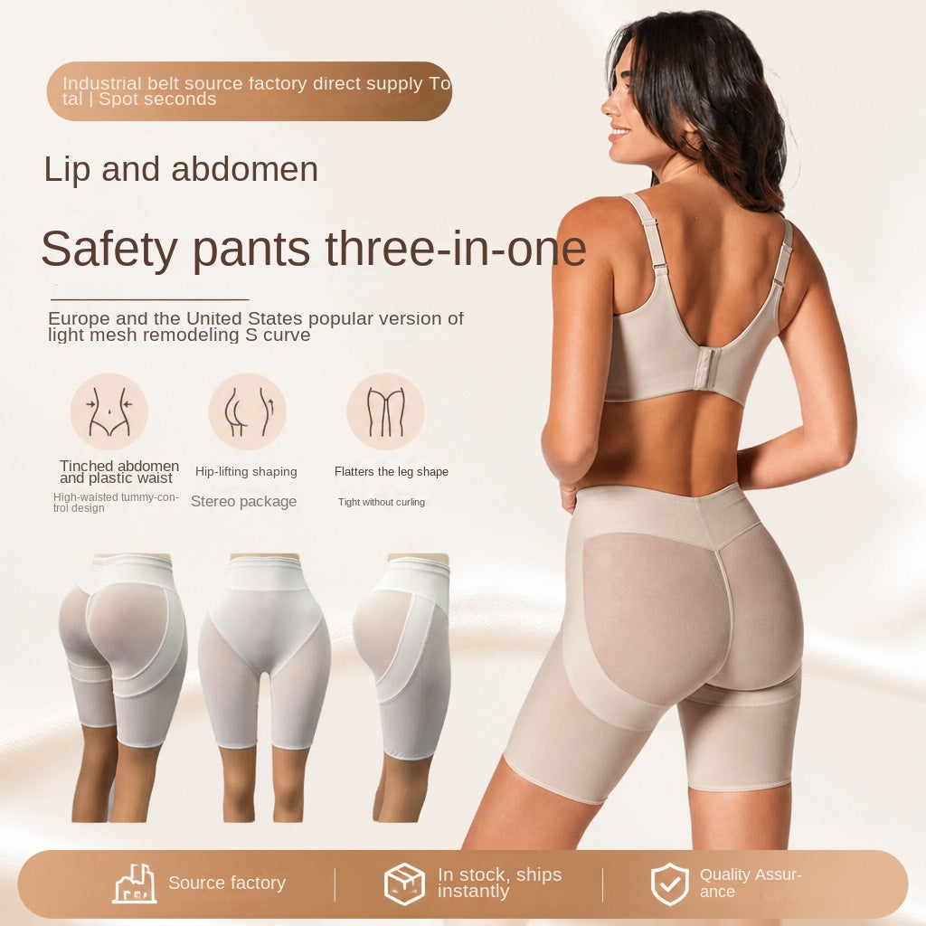 Shaping Underwear Micro-Compression Mesh Smooth Butt-Lifting Shorts for Fitness and Workout Shaping Pants
