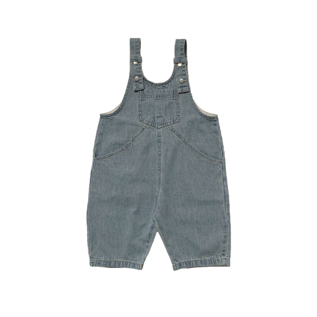 Cotton thin denim overalls