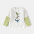 Wholesale Baby Clothes Kids Long Sleeve T-Shirt Boy Patched Sleeve Base Layer Fashion Drop Shipping