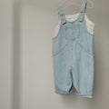 Cotton thin denim overalls